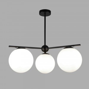 Eurosvet люстра 40W E14 3x40W 580х580х500 мет. черн./бел. Marbella 60147/3 a063854