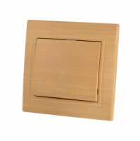 &quot;Lezard Мира выкл. СУ 1 кл. 10А (проходн.) ясень (корпус PC) 701-4747-105