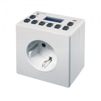 ROBITON таймер розетка EL-01 электронный 16А 3600Вт (сутки/неделя) 10 программ, компакт. 07794