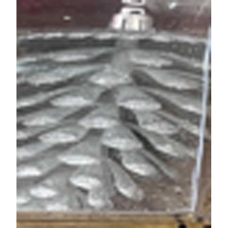 Шар 12ED3-3H-3 3шт 12см ("Шишка" серебряная с блестящей каймой) (200)