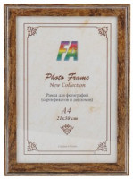 Фоторамка FA пластик "Офис " лакированный орех 10х15 (40/1200) 1264