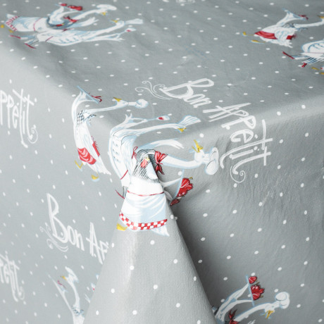 PROVANCE Гуси Скатерть ПВХ 110х140см, 3 цвета