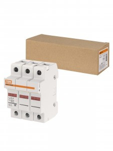 TDM Держатель плавких вставок ДПВ2 10х38 3П SQ0216-0015