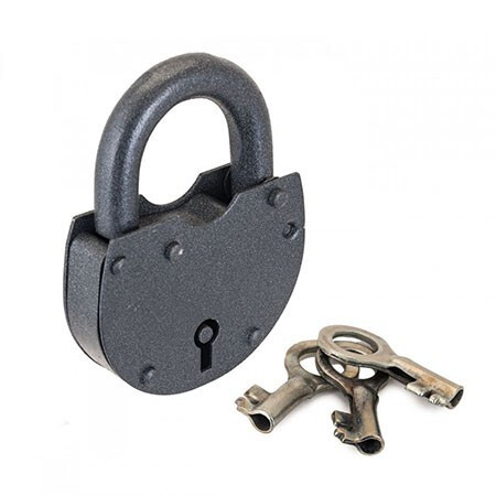 Замок вис ЗВС-5 (3 ключа) Большой  (Н.Новгород)   \5шт в свертке! (30)