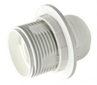 Volsten Патрон E27 пластиковый люстровый с кольцом, белый, V03-P-WR-E27