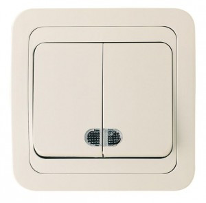 Makel Mimoza выкл. СУ 2 кл. крем. (инд.) 25023