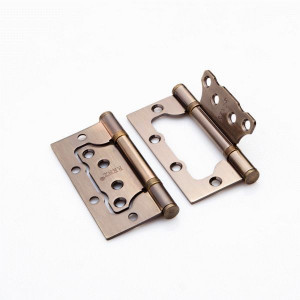 Петля без врезки РЕНЦ 100*75*2,5, 2 подшип. б/колп. бронза антич. IN100-2BB FH AB(2шт)