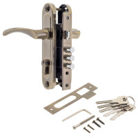 Замок врез 1023/60-АВ AVERS (бронза) с ручками (3 ригеля)  \20