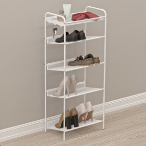Подставка д/обуви (пвл) Женева15 (5 полок) 45*27*106см (БЕЛЫЙ) ПДОЖ15Б под заказ ЗМИ