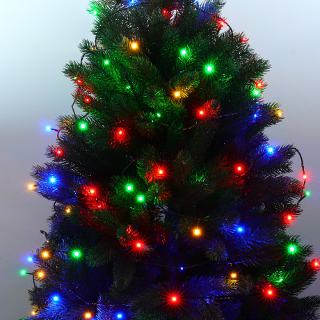 СНОУ БУМ Гирлянда эл. вьюн 20м, 200LED, мульти, 8 режимов, ПВХ черный, 220В