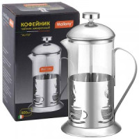 Чайник/кофейник (френч-пресс) ALITO, 800мл, нерж сталь/стекло 950151 Mallony