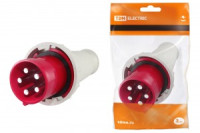 TDM вилка 045 переносная 3Р+РЕ+N 125А 380В IP54 (2!) SQ0601-0009