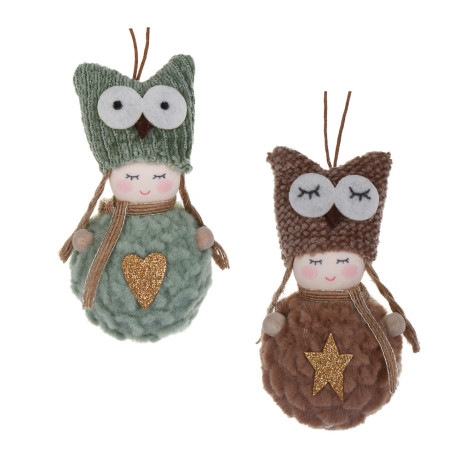 СНОУ БУМ Сувенир елочный Ангелочек 10 см, полиэстер, 2 вида