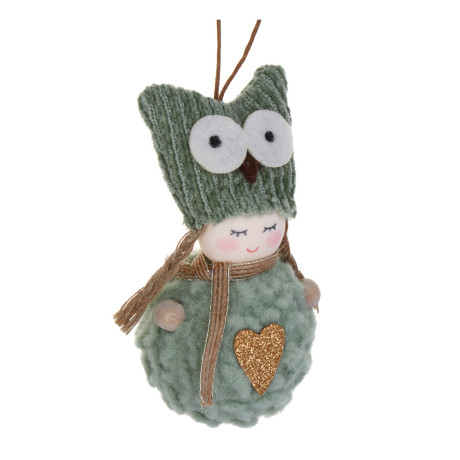 СНОУ БУМ Сувенир елочный Ангелочек 10 см, полиэстер, 2 вида