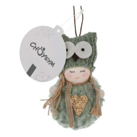 СНОУ БУМ Сувенир елочный Ангелочек 10 см, полиэстер, 2 вида