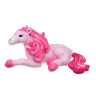 СНОУ БУМ Мягкий сувенир Лошадка розовая 20x30x10 см, полиэстер