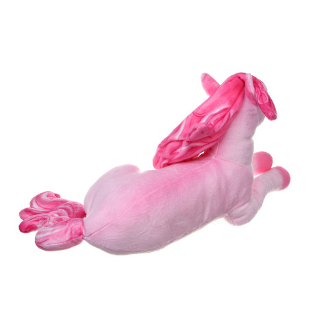 СНОУ БУМ Мягкий сувенир Лошадка розовая 20x30x10 см, полиэстер