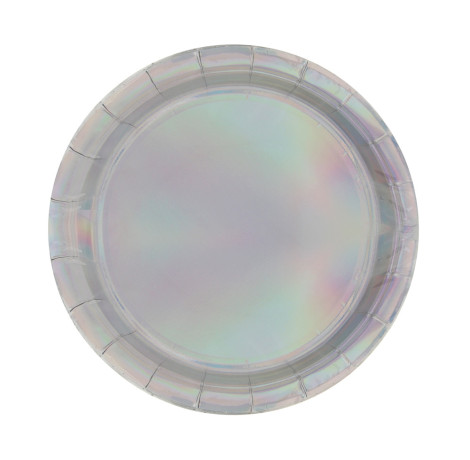 Fntastic Набор тарелок одноразовых, 6 шт, 18 см, голография, бумага