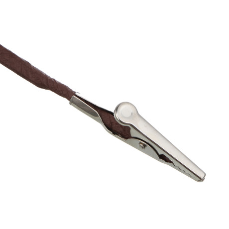 СНОУ БУМ Цветок Магнолия на клипсе 22 см, металл, полиэстер, глиттер, цвета в ассортименте, 3 цвета