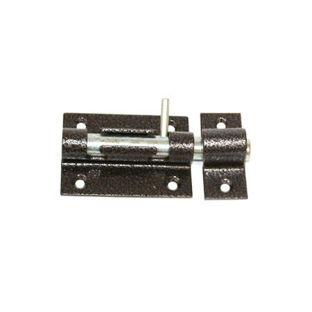 Засов накл. "Делга" (серебро) круглый Универсальный (МАЛЫЙ)   \40