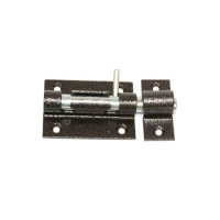 Засов накл. &quot;Делга&quot; (серебро) круглый Универсальный (МАЛЫЙ)   \40