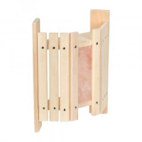 Абажур угловой, 34*13*40см с гималайской солью, липа 14505, Банные штучки