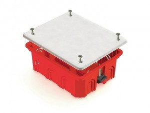 GREENEL Коробка распред. СУ 120х92х45мм для полых стен с крышкой пласт. лапки оранж. (98шт) GE41028