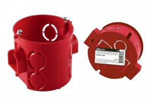 TDM уст. коробка СУ D68х62мм углублен. саморез стык. уз красн IP20 инд. штрихкод SQ1402-1906