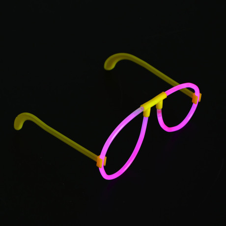 Неоновые очки, ширина очков 15см, пластик, 4 цвета