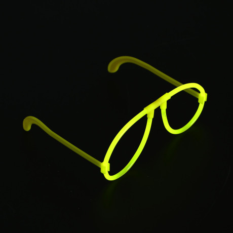 Неоновые очки, ширина очков 15см, пластик, 4 цвета