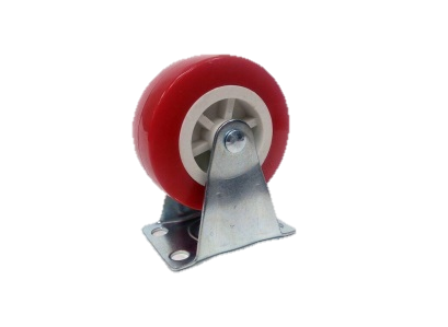 Колесо НЕповоротное красное Ø 50мм
