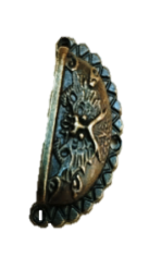 Ручка-ракушка 46х21мм, бронза