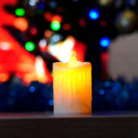 Feron Световая фигура Свеча &quot;Пламя&quot; 1LED (батарейки в компл) 2700K 7,5см белый LT134 51459