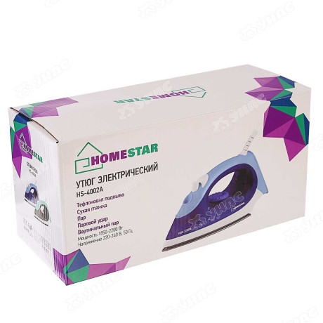 Утюг HOMESTAR HS-4002A 2200Вт тефлон. син./сер.
