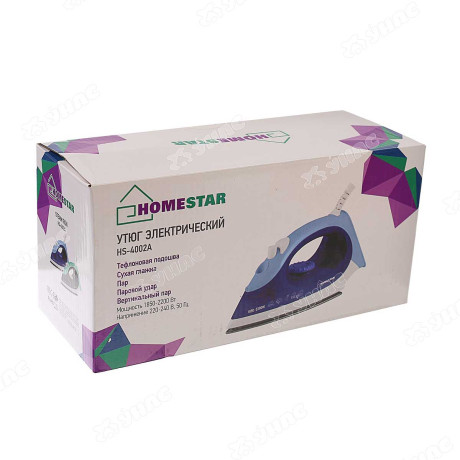 Утюг HOMESTAR HS-4002A 2200Вт тефлон. син./сер.