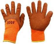 Перчатки х/б акриловые со вспененным латексным обливом