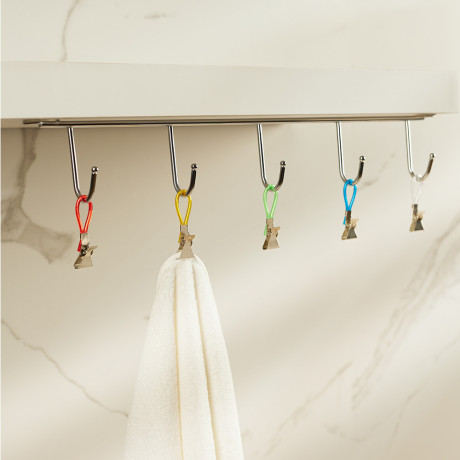 Держатели для полотенец тм VETTA, сталь Q195, ПВХ, нейлон, 5шт