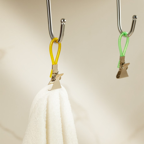 Держатели для полотенец тм VETTA, сталь Q195, ПВХ, нейлон, 5шт