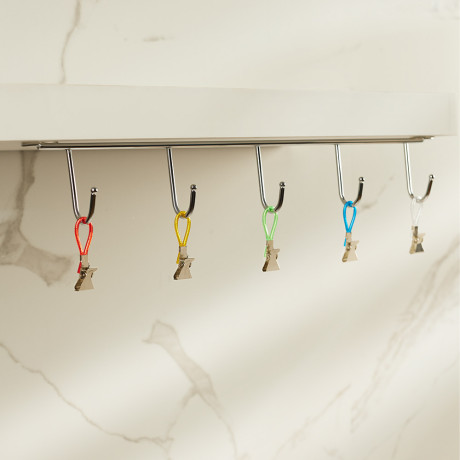 Держатели для полотенец тм VETTA, сталь Q195, ПВХ, нейлон, 5шт