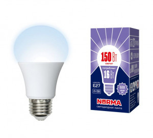 Volpe NORMA ЛОН A60 E27 16W(1450lm) 6500K 6K матовая 60x110 LED-A60-16W/DW/E27/FR/NR