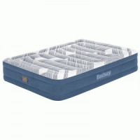 Матрас надувной Tritech Fashion Flock Queen встр аккум насос 203*152*36см Bestway 6712Y 130449