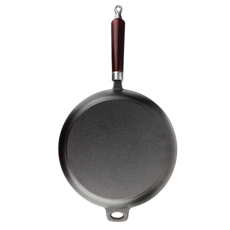 VETTA Сковорода чугун, d22х5см, деревянная ручка, индукция