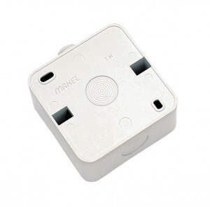 Makel Mimoza коробка-переходник ОУ 80х80х40 для накл. монтажа 1 пост СУ бел.(крепеж в комплек) 10010