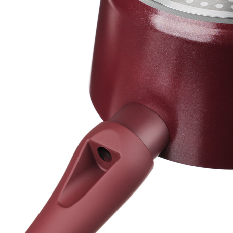 SATOSHI Ла Мери Ковш литой 1,3л, d16х8,5см, с крышкой, антипригарное покрытие мрамор, индукция