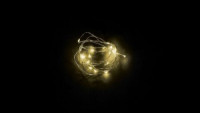Feron Гирлянда-нить 20LED Роса 2700К, батарейки 2*АА,  IP20, прозр.0,5м. CL570 32364