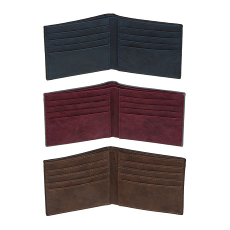 ЮL Портмоне мужское, ПУ, 12х9,7см, 3 цвета, ПМ23-09