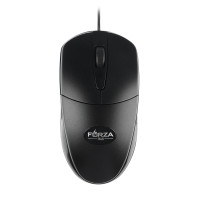FORZA Компьютерная мышь проводная Silent, 1000DPI, бесшумный клик, длина провода 160см, чёрный