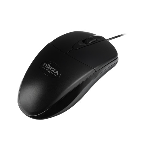 FORZA Компьютерная мышь проводная Silent, 1000DPI, бесшумный клик, длина провода 160см, чёрный
