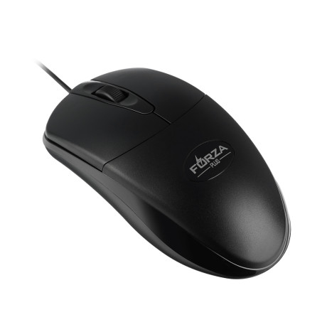 FORZA Компьютерная мышь проводная Silent, 1000DPI, бесшумный клик, длина провода 160см, чёрный
