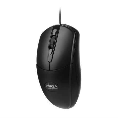 FORZA Компьютерная мышь проводная Silent, 1000DPI, бесшумный клик, длина провода 160см, чёрный